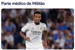 友谊赛受伤！皇马官方：米利唐右腿内收肌损伤 预计伤缺2-3周